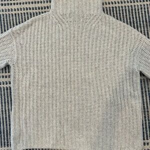 Vince Cozy Knit Sweater Light Grey